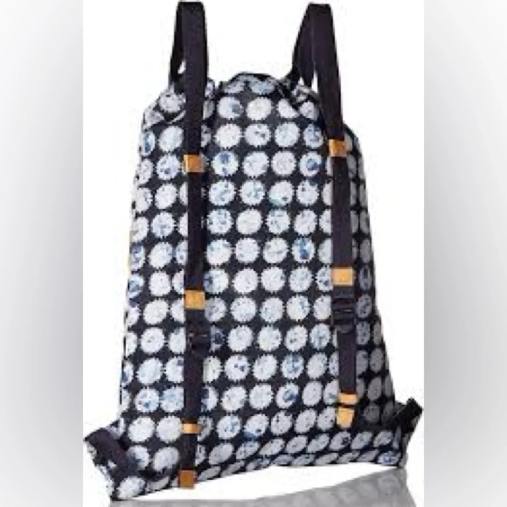 Vera Bradley Splash Dot Lighten Up Backsack Boho Watercolor Drawstring Backpack